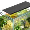 VEVOR Aquarium Light with LCD Monitor, 14W Full Spectrum Fish Tank Light with 24/7 Natural Mode