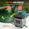 VEVOR Linear Air Pump, 109L/Min Air Flow Septic Aerator Pump, Aeration System for 1/2 Acre 10 FT Deep Ponds, Water Gardens, Waste Treatments