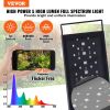 VEVOR Aquarium Light with LCD Monitor, 14W Full Spectrum Fish Tank Light with 24/7 Natural Mode