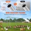 VEVOR Large Metal Chicken Coop with Run, 9.8x19.3x6.5 ft Walk-in Chicken Runs for Yard with Cover