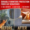 Heavy Duty Cat Scratch Deterrent 2 Pcs Furniture Protectors for Sofa Doors Clear Couch Protectors from Cats Scratching Anti Cat Scratch