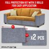 Heavy Duty Cat Scratch Deterrent 2 Pcs Furniture Protectors for Sofa Doors Clear Couch Protectors from Cats Scratching Anti Cat Scratch