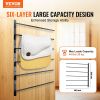 VEVOR Wall Mounted Saddle Rack Six Tiers English & Western Horse Saddle Stand